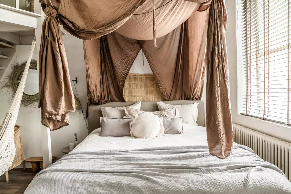 Droomslaapkamer in Mediterraanse sfeer