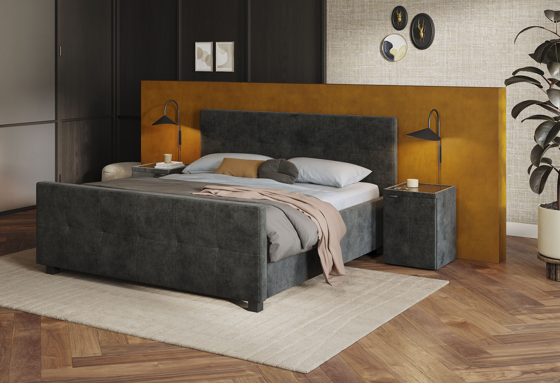 Gestoffeerd Bedframe Home Seasons