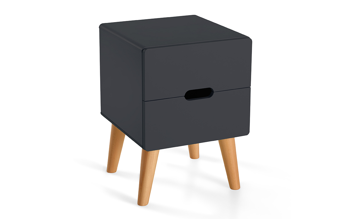 Nachtkast Dansk Antraciet